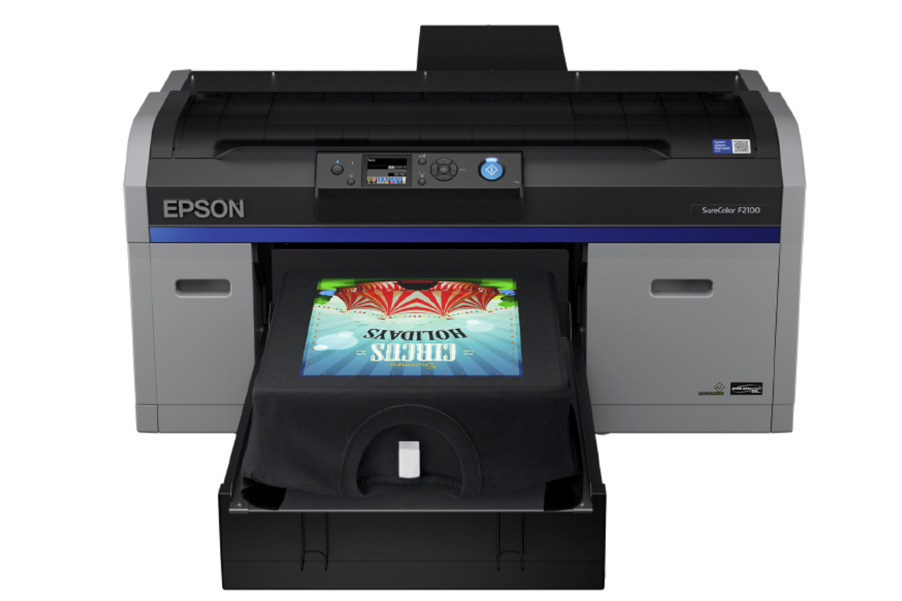 <p>La Epson F2100 Dtg proposta da Awservice ha una fornitura standard di inchiostri certificati Oeko-Tex</p>
